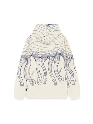 IUTER-OCTOPUS IUTER-OCTOPUS 23WOSH40 Fel.Crm Flowing Oc Bianco Uomo in Felpe