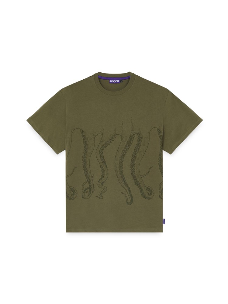 IUTER-OCTOPUS IUTER-OCTOPUS 23WOTS03 Tee Arm Oct.Outlin Verde Uomo