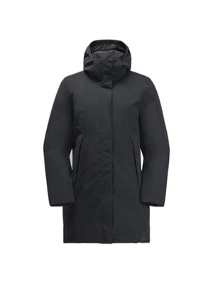 JACK WOLFSKIN JACK WOLFSKIN 1116141 6350 Giacca Capp Lunga Nero Donna in Giacche