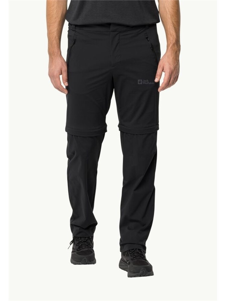 JACK WOLFSKIN JACK WOLFSKIN 1508211 6000 Pant Zip Off Nero Uomo