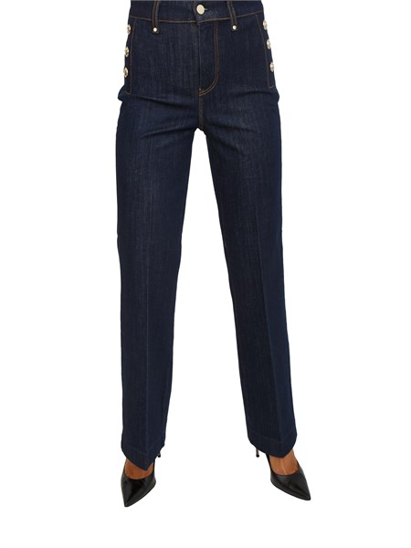 jeans 5 tasche guess jeans donna in cotone denim blu w5ra0pd5pw1