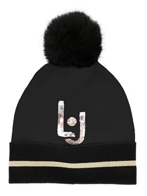 LIU JO LIU JO Tf3236MA63M 03195 Berretto Mag Nero Unisex in Cappello