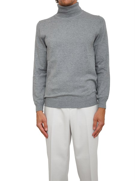 maglia collo alto antony morato relaxed fit in misto viscosa grigia mmsw01562ya200081