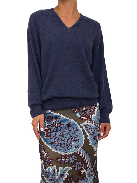 maglia donna etro blu wrke0154aw005