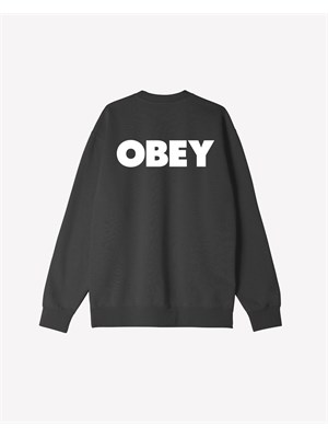 OBEY OBEY 117472349 Fel.Blk Bold Box Nero Unisex in Felpe