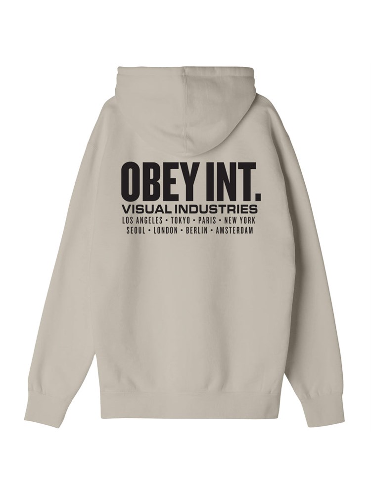 OBEY OBEY 112843553 Fel.Sig Int.Visua Grigio Uomo