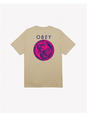 OBEY OBEY 165263776 Tee San Yin Yang Giallo Uomo in T-shirt