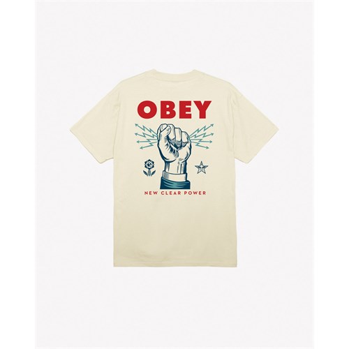 OBEY OBEY 165263779 Tee Crm New Clear Giallo Uomo in T-shirt