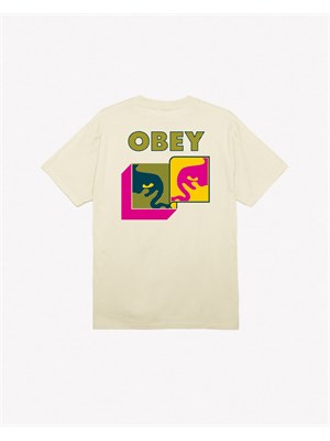 OBEY OBEY 165263781 Tee Crm Post Mod Giallo Uomo in T-shirt