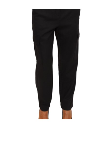 pantalone canzone emme marella in flanella nera canzone