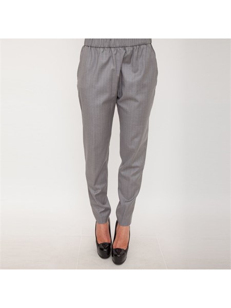pantalone casual donna fabiana filippi grigio pad220w369