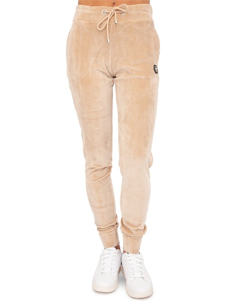 pantalone tuta donna philipp plein beige wjt1627pte003n