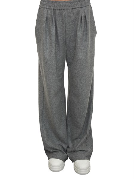 pantaloni pinko in flanella di misto lana grigi ramonaa2zu