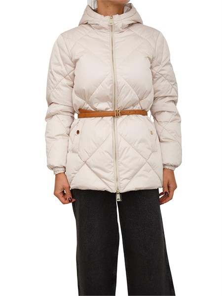 piumino donna fracomina in tessuto beige fr25wc3007o41201