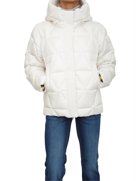 piumino lethille k way imbottito in tessuto bianco k7136kw