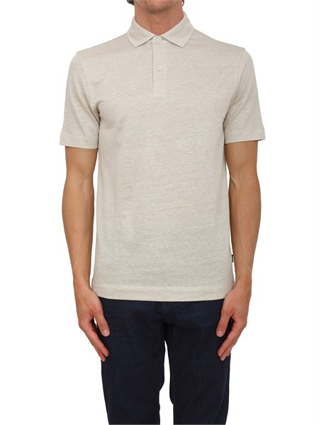 polo press boss uomo in lino beige h press23550559147