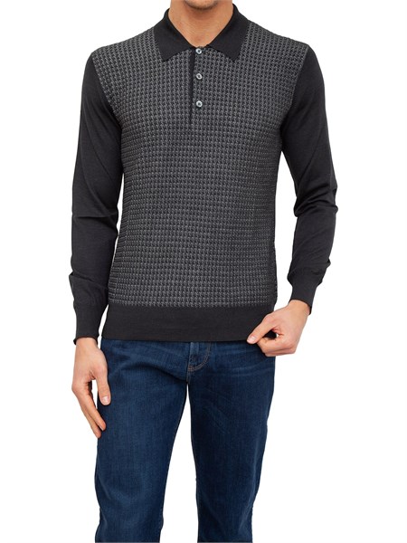 polo uomo brioni nero umr30lo8k15