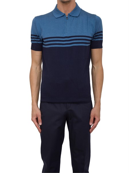 polo uomo corneliani blu 25m5282525158