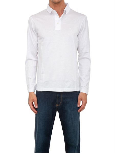 polo uomo emporio armani bianco 8n1f971juvz
