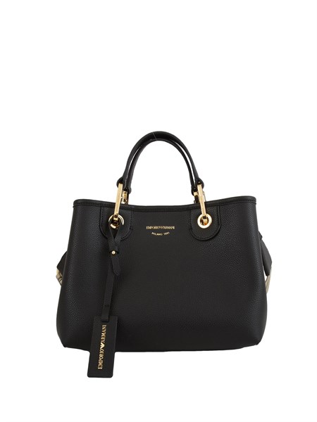 shopper piccola emporio armani in nappa nera ew000361af12103
