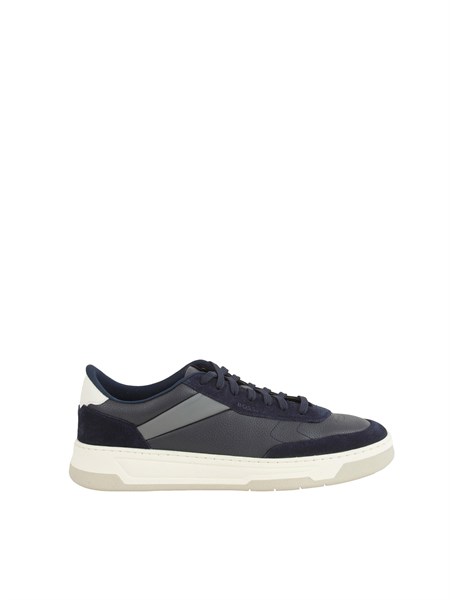 sneakers boss uomo in pelle e suede blu baltimore tenn sdltb50548705