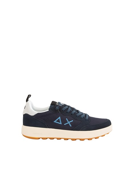 sneakers genius sun68 in nylon e suede blu z36134