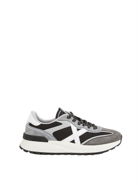 sneakers munich dynamix 10 in pelle e tessuto bianco e nero 8862010dynamic