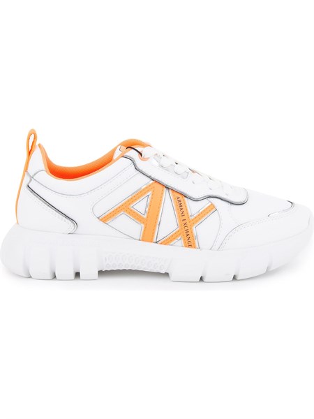 sneakers pelle donna armani exchange bianco xdx073xv447