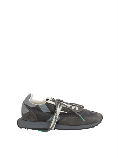 sneakers rush framework di ghoud venice in ripstop e suede grigio rushrolm