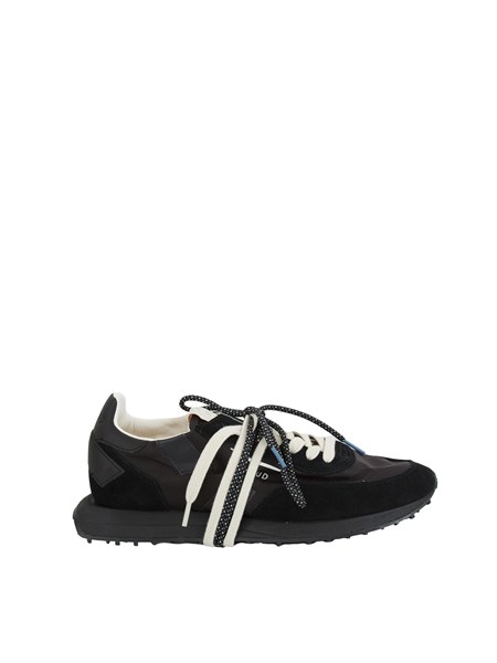 sneakers rush framework di ghoud venice in ripstop e suede nero rushrolm