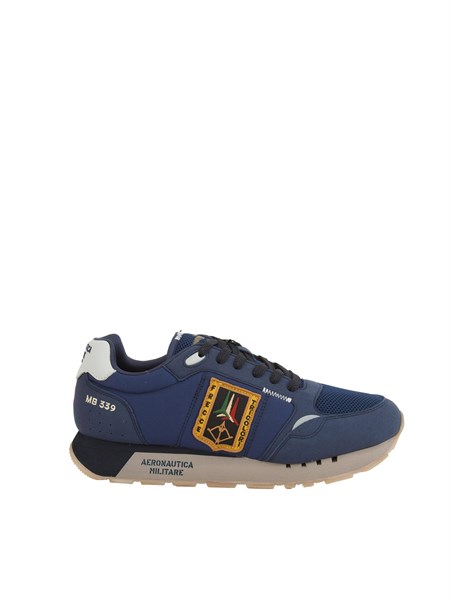 sneakers uomo aeronautica militare in tessuto tecnico blu 252sc0292uct03331