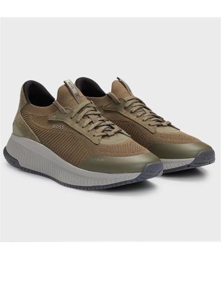 sneakers uomo boss verde ttnmevo slon knrsd50523113
