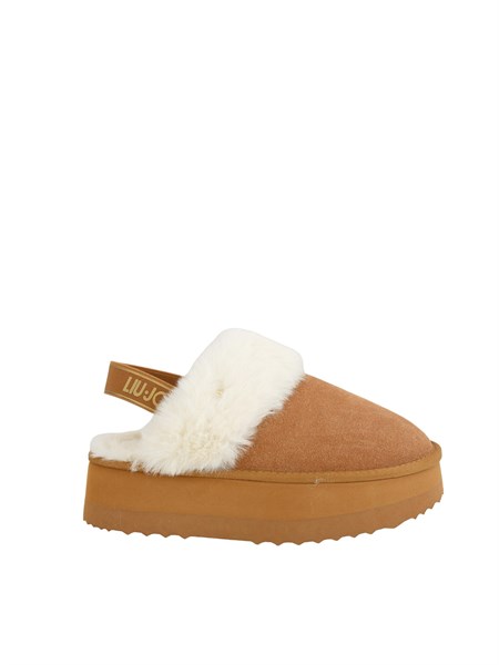 stivaletti sabot liu jo donna jane 10 in suede cammello sf5107p0306