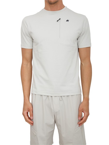 t shirt authion k way uomo in jersey quick dry grigio k7125yw