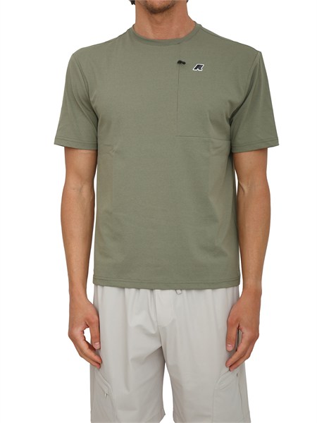 t shirt authion k way uomo in jersey quick dry verde k7125yw