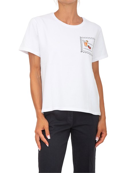 t shirt bianca emmgola emme marella con stampa emmgola