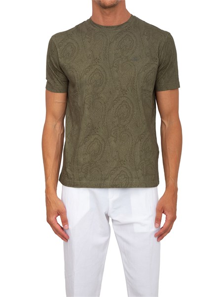 t shirt etro uomo fantasia paisley verde mrma0002akg31