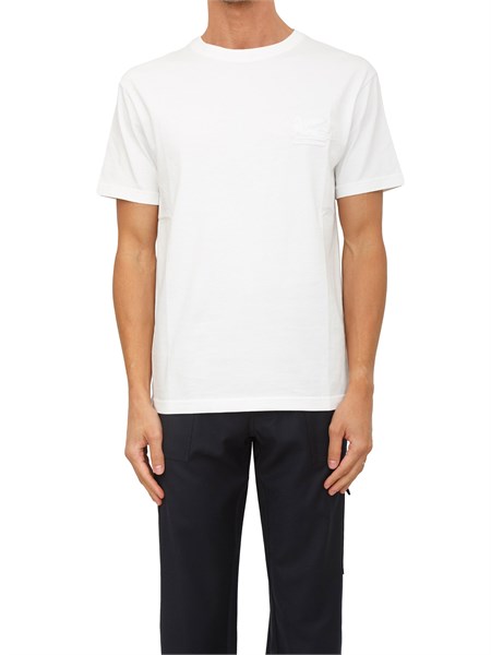 t shirt girocollo etro uomo in cotone bianco con logo mrma0007ar233