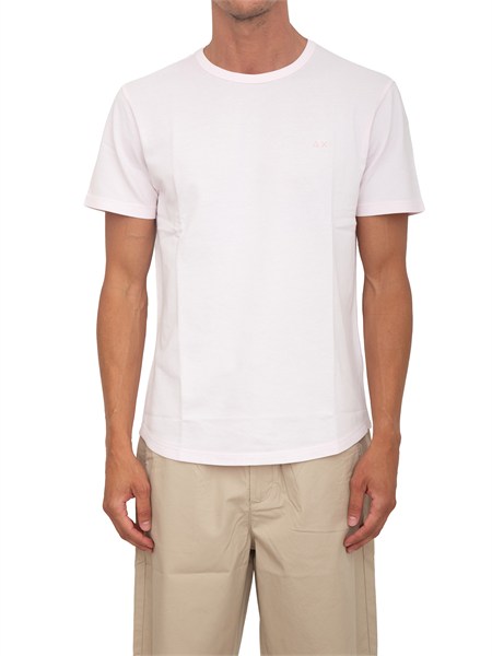 t shirt sun68 uomo in cotone rosa t36123