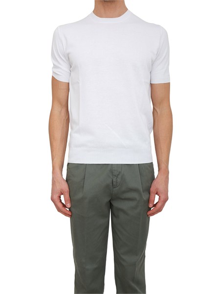 t shirt uomo aiace galassi in maglia di pregiato cotone bianca 1461560
