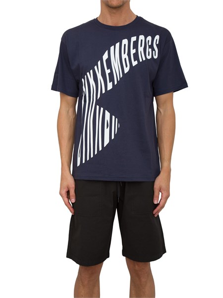 t shirt uomo bikkembergs blu pbmt0057