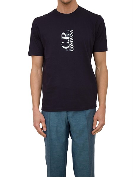 t shirt uomo cp company blu 18cmts138a005100w