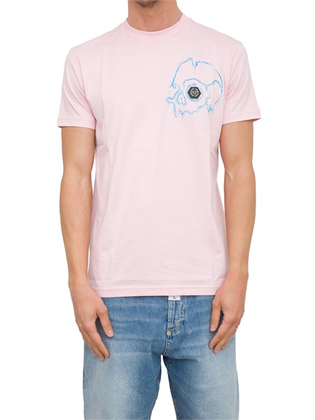 t shirt uomo philipp plein rosa mtk7083pjy002n