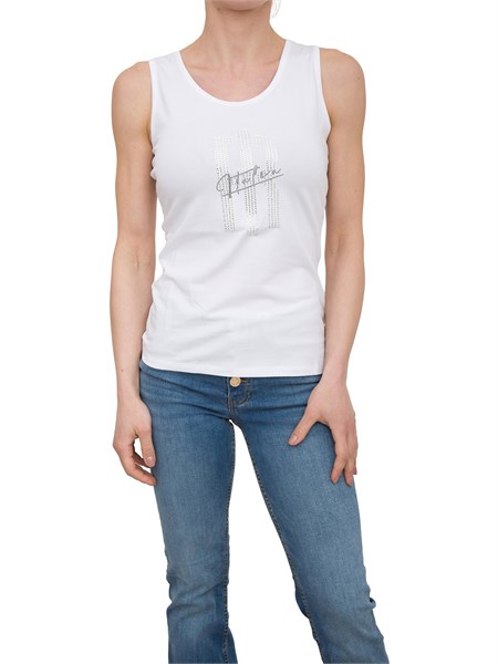 top donna fracomina bianco fp25st2010j449n5