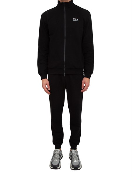 tuta uomio ea7 emporio armani in cotone nero 8npv60pjvrz