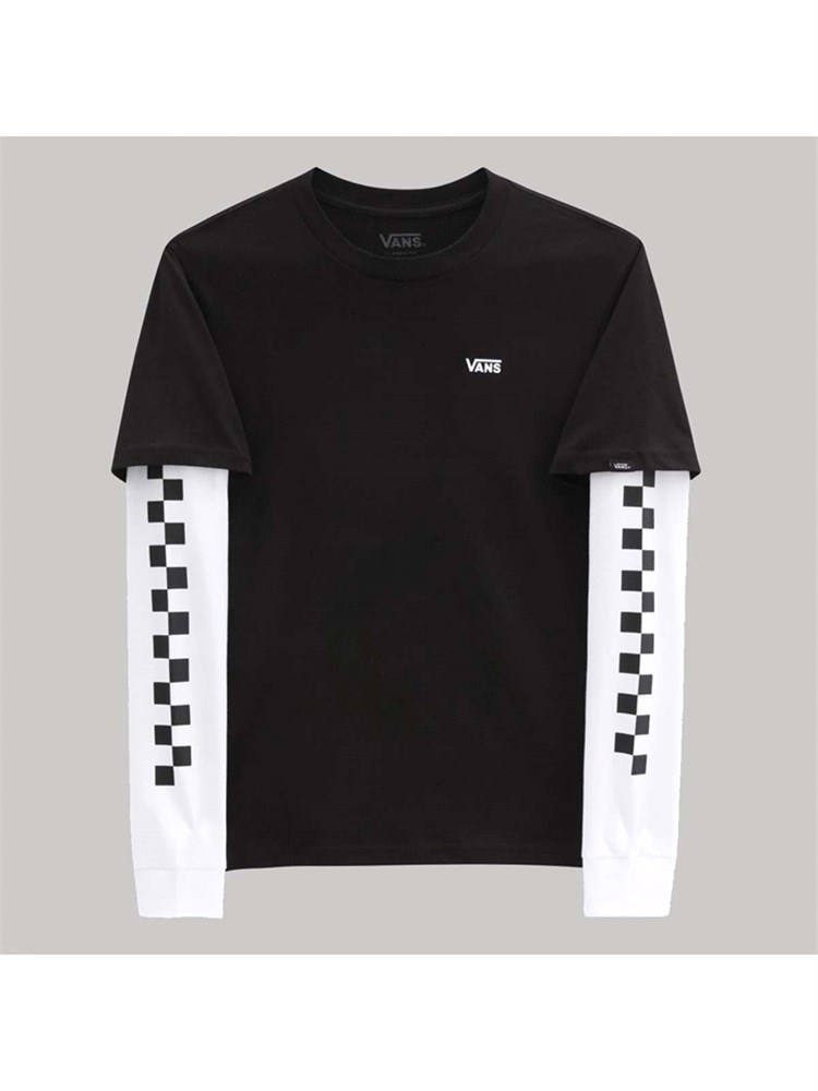 VANS VANS Vn0A49OYBKA1 Tee Long Check Nero Bambino