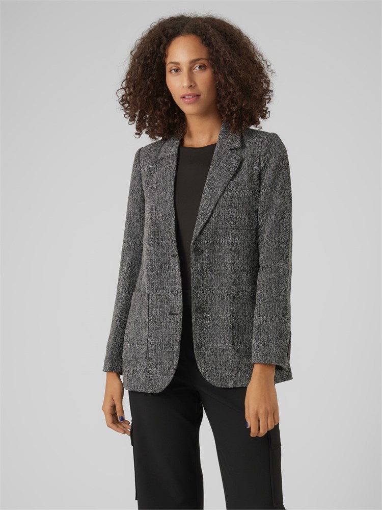 VERO MODA VERO MODA 10294352 Blk Vmgeorgia Blazer Nero-Bianco Donna